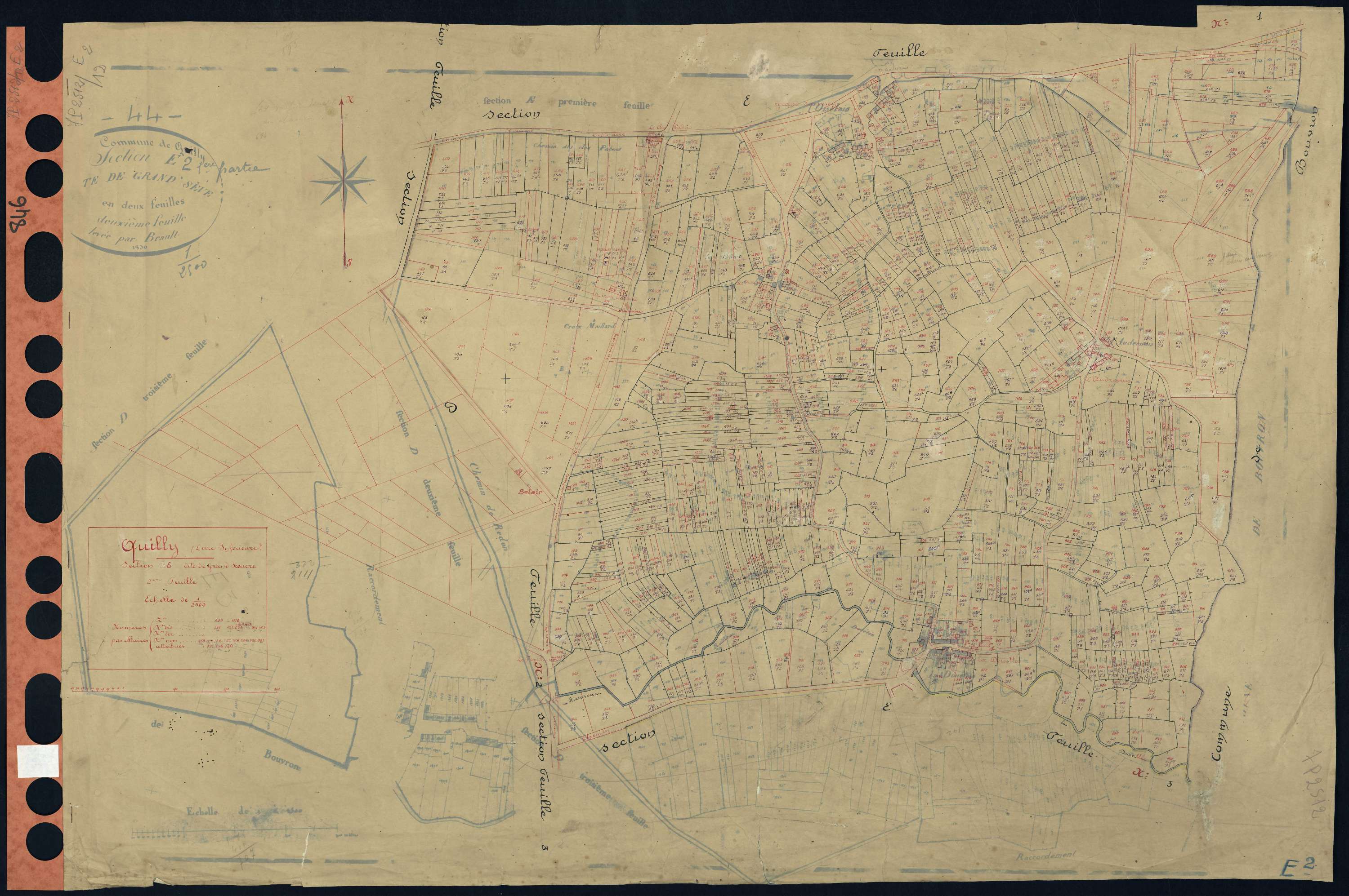 Quilly - Section E2 Grand Seuvre (section de) . 409-1116