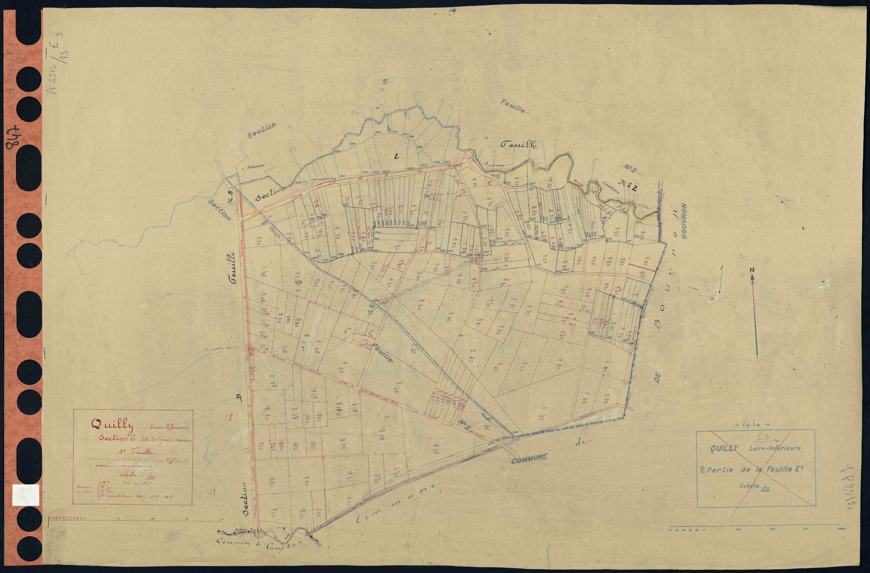 Quilly - Section E3 Grand Seuvre (section de) . 1117-1302