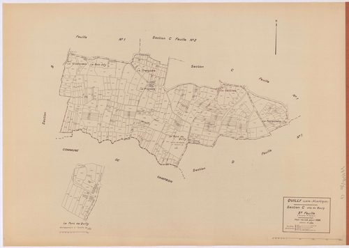 Quilly - Section C3 Bourg (section du) ; 934-1393