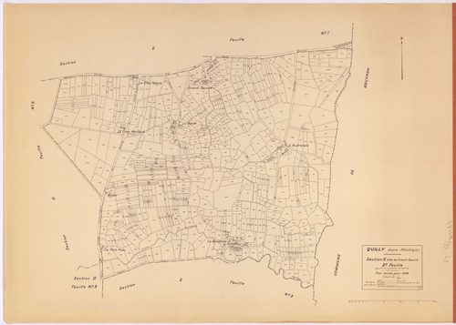 Quilly - Section E2 Grand-Seuvre (section de) ; 409-1116