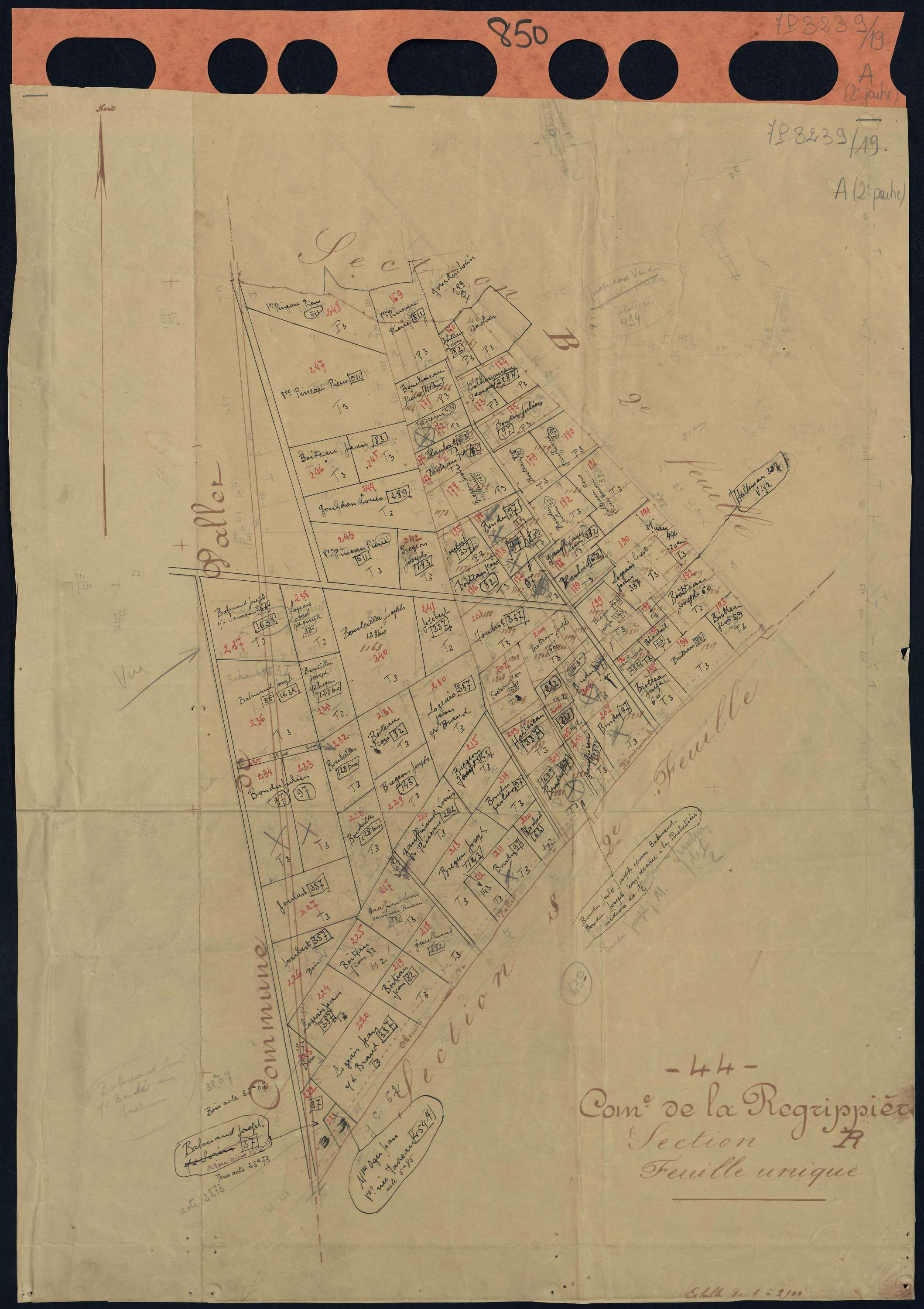 La Regrippière - Section A Grande Masure (section de La) . 1-279