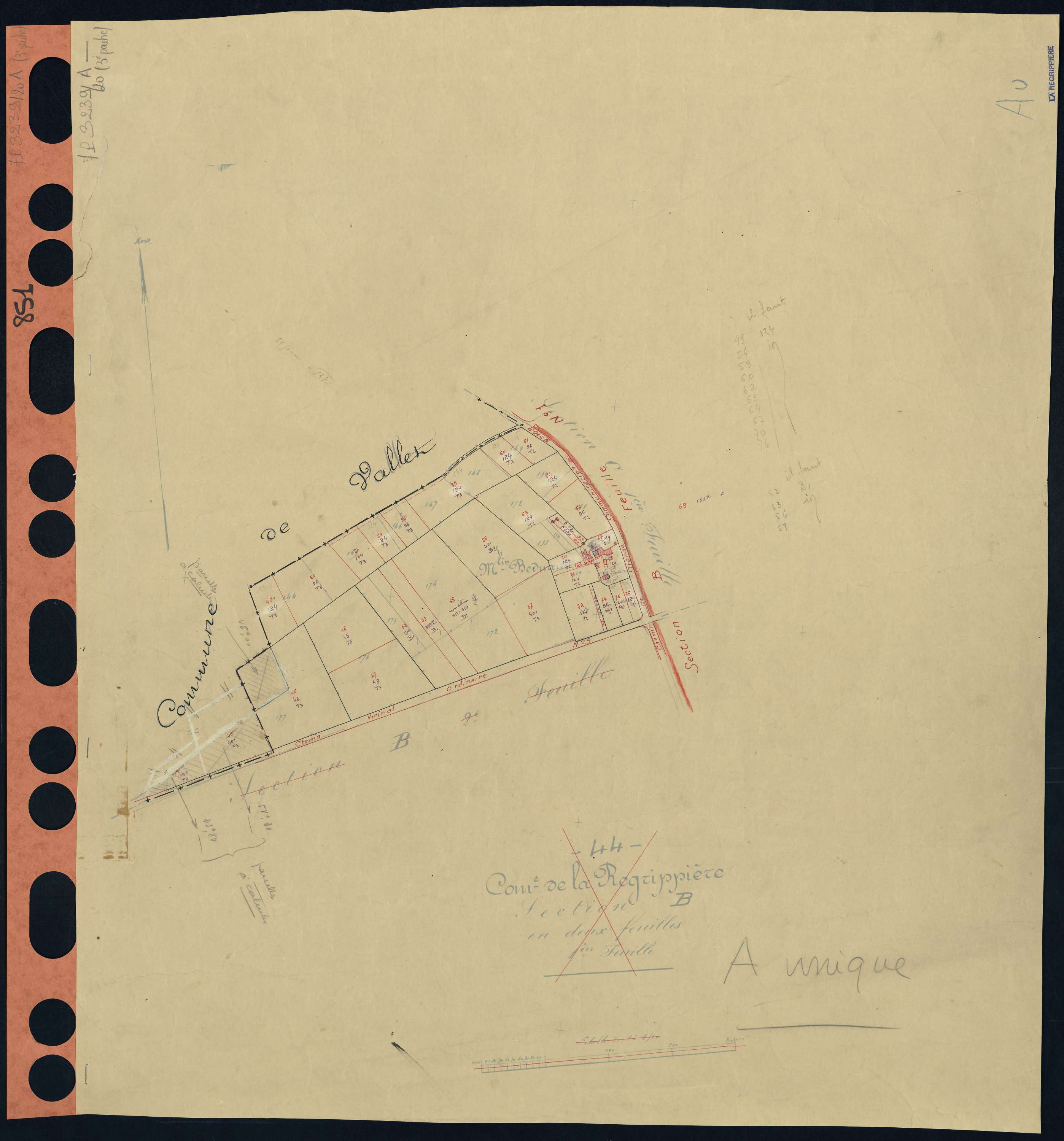 La Regrippière - Section A Grande Masure (section de La) . 1-279