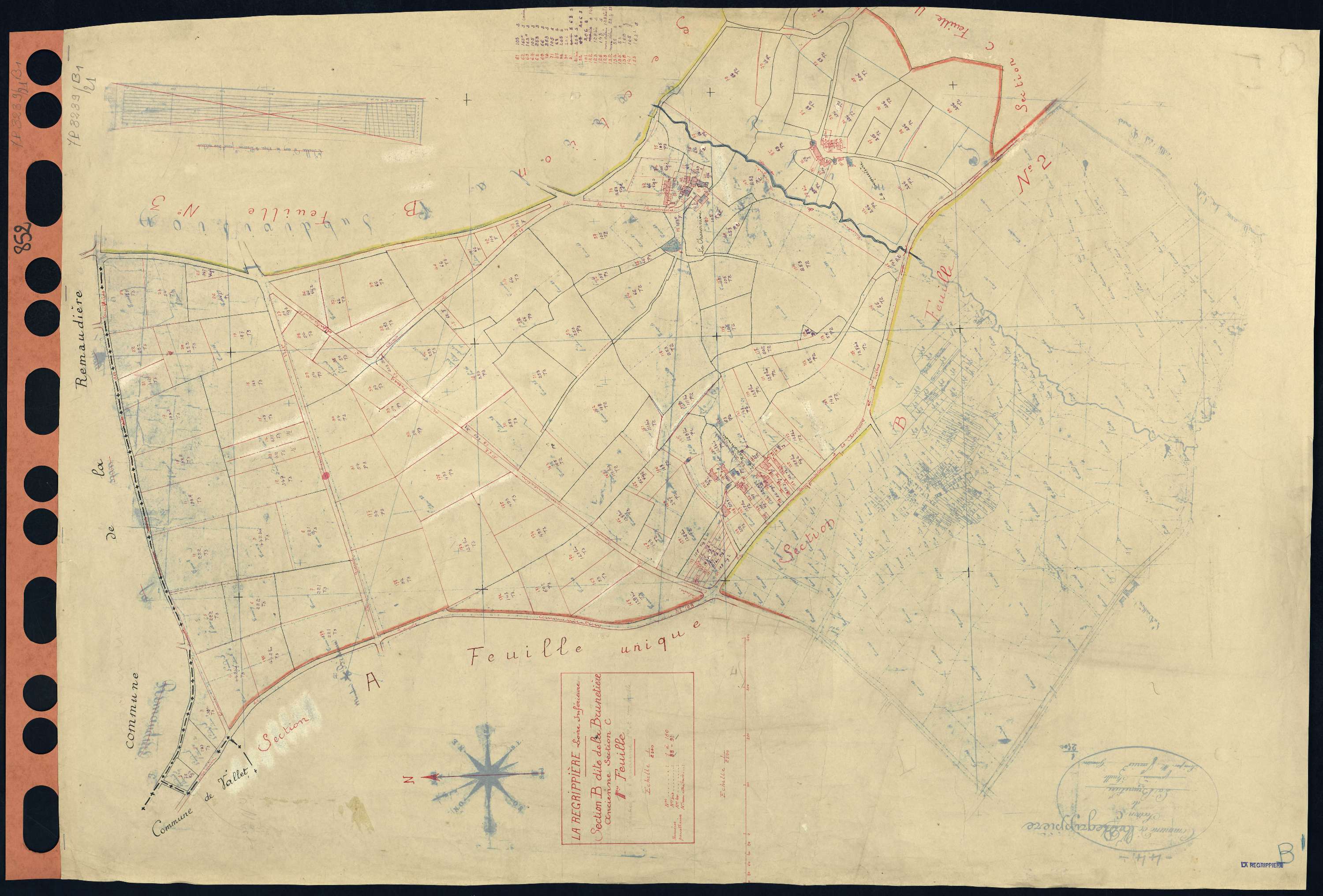 La Regrippière - Section B1 Brunetière (section de La) . 1-180