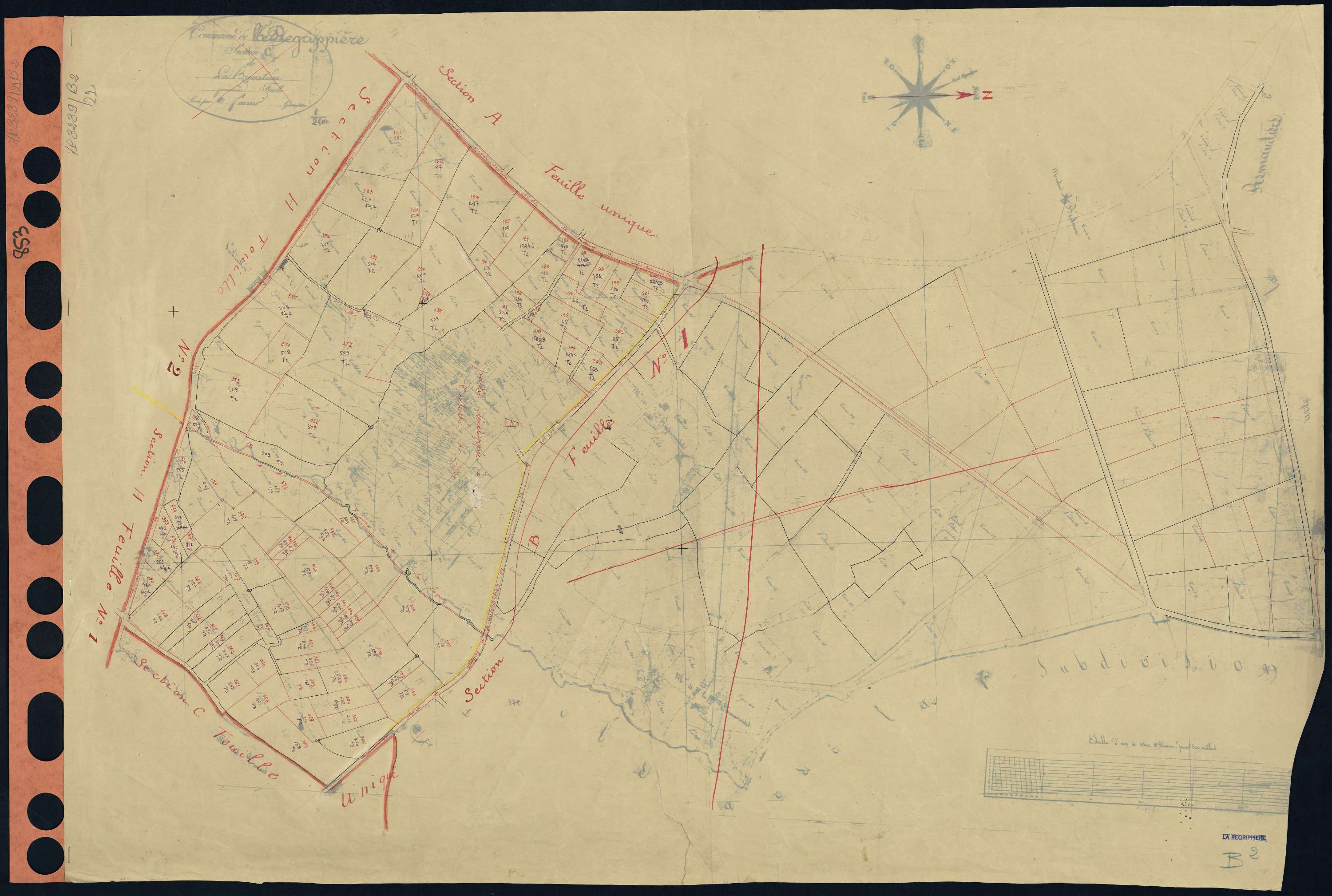 La Regrippière - Section B2 Brunetière (section de La) . 181-393