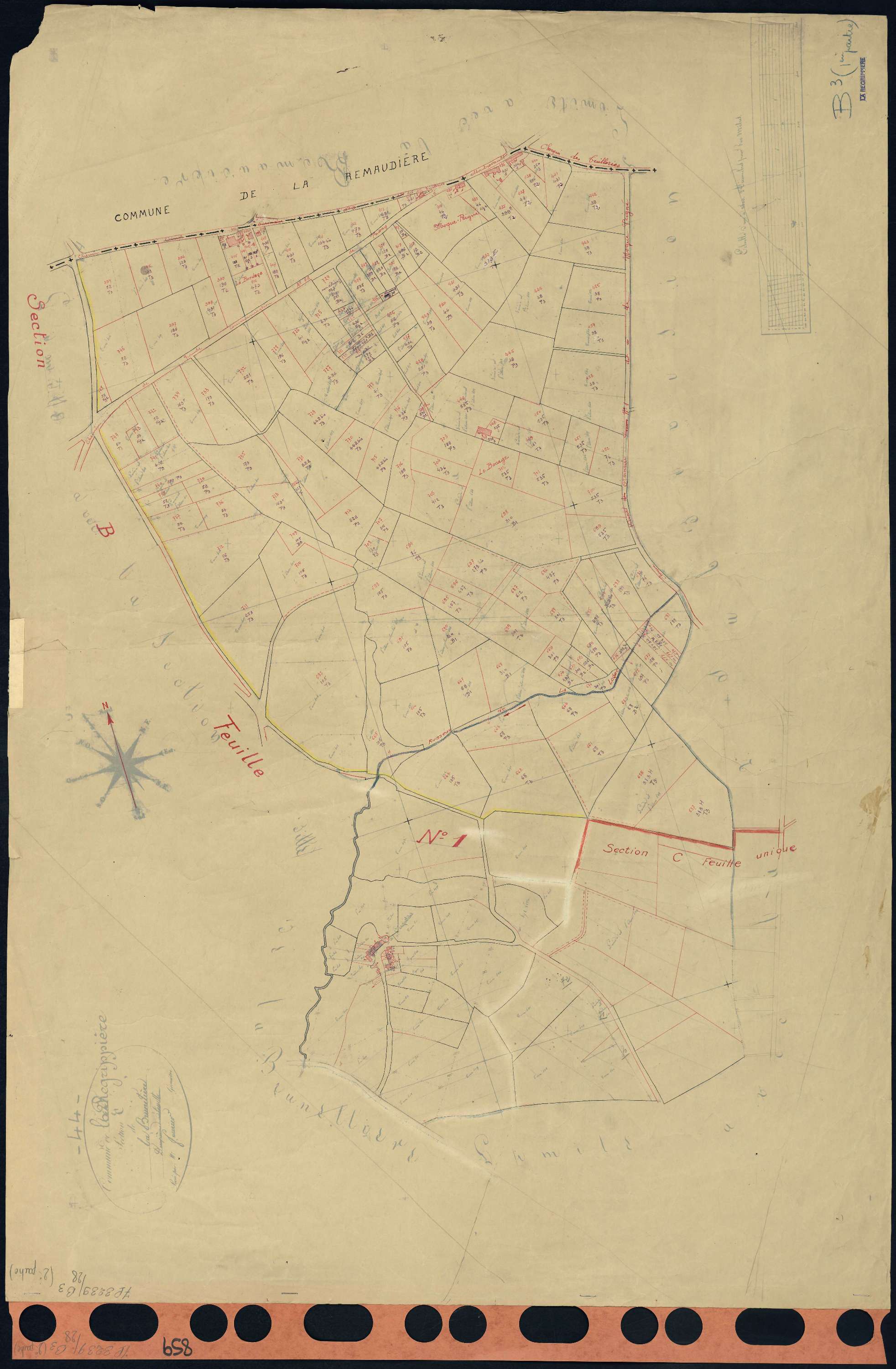 La Regrippière - Section B3 Brunetière (section de La) . 394-746