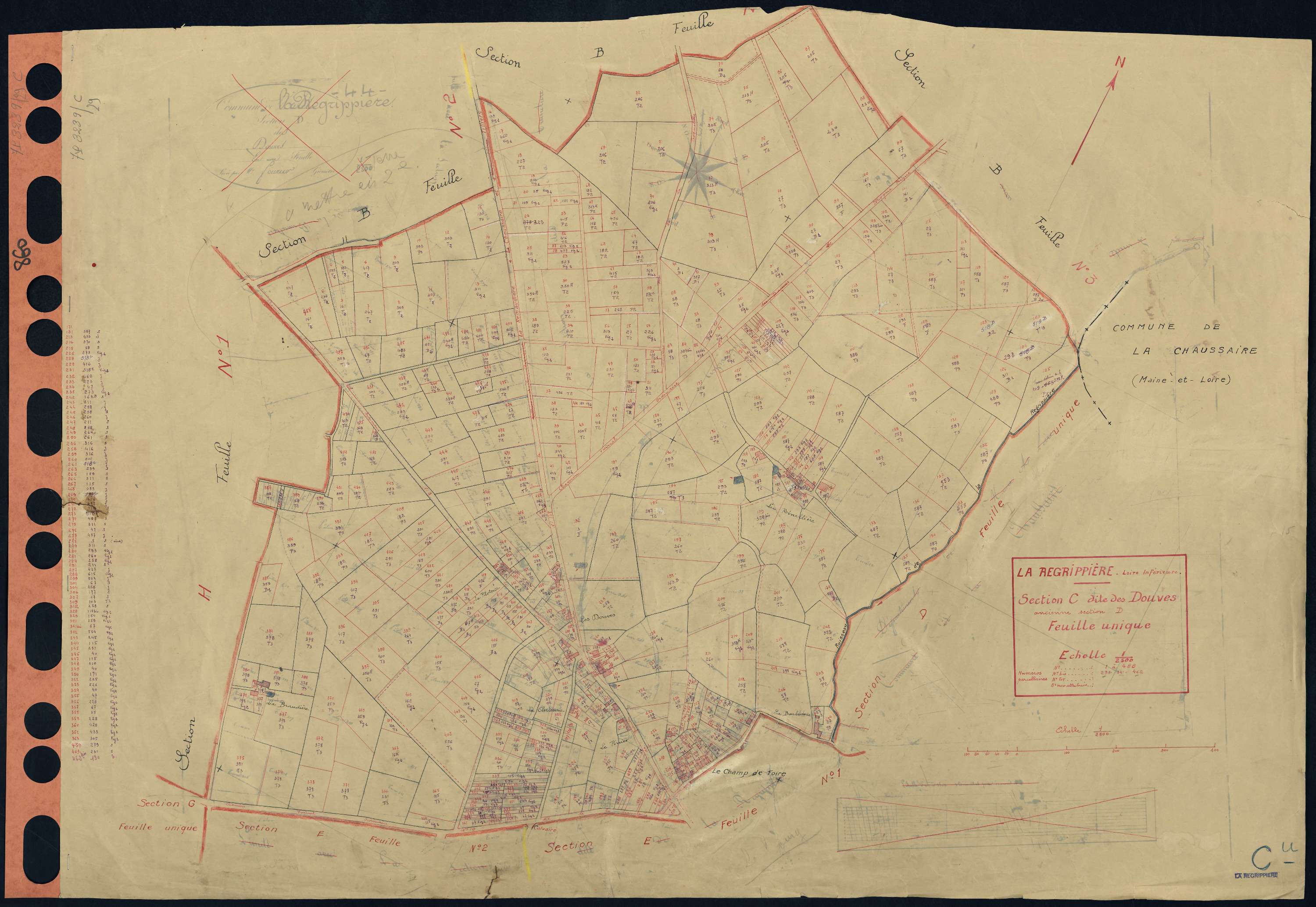La Regrippière - Section C Douves (section des) . 1-488