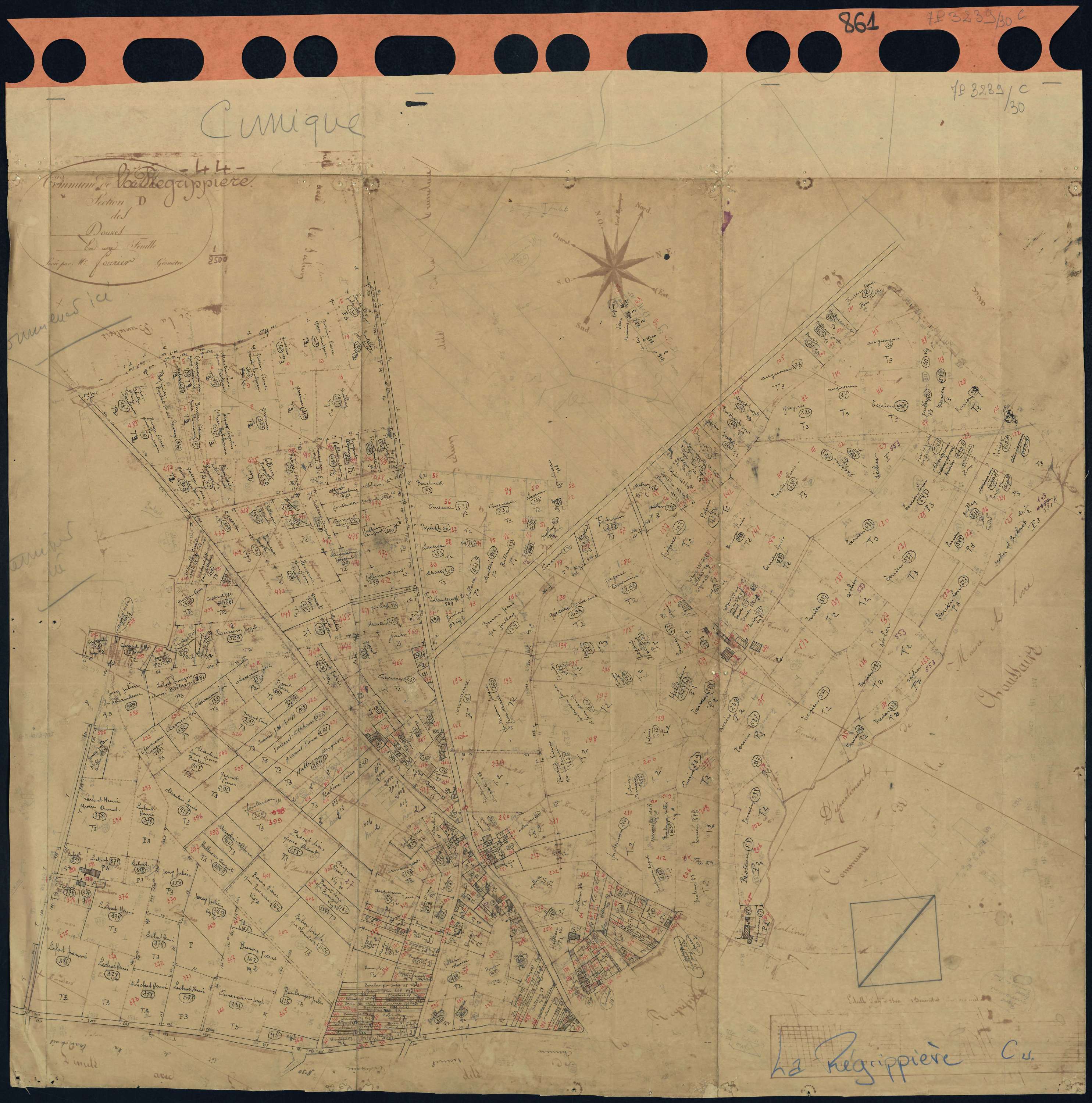 La Regrippière - Section C Douves (section des) . 1-488