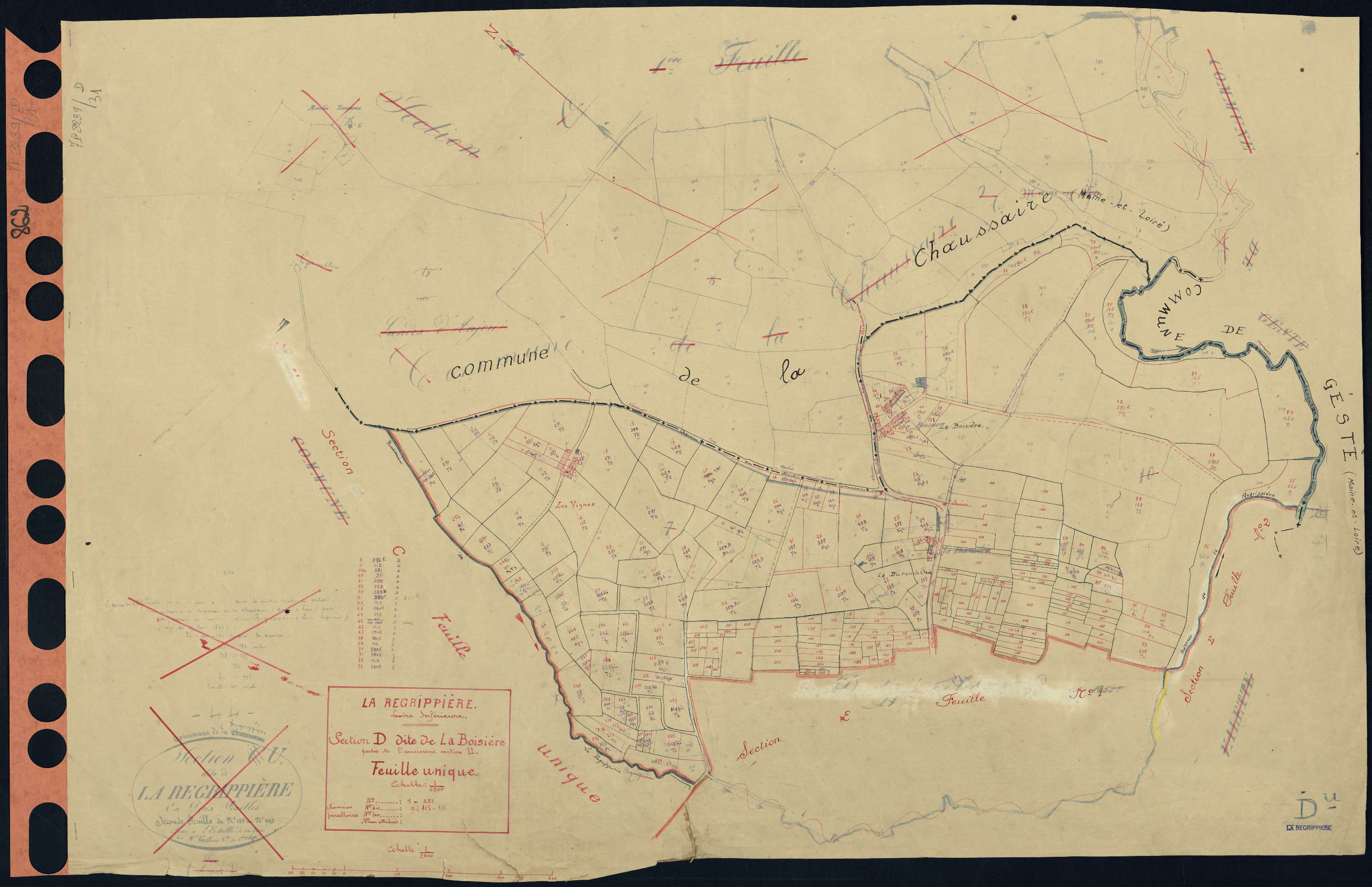 La Regrippière - Section D Boisière (section de La) . 1-251