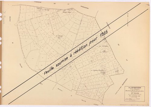 La Regrippière - Section B3 Brunetière (section de La) ; 394-746