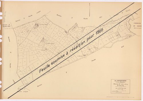 La Regrippière - Section E2 Bourg (section du) ; 899-1189