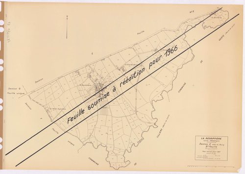 La Regrippière - Section E3 Bourg (section du) ; 1190-1471