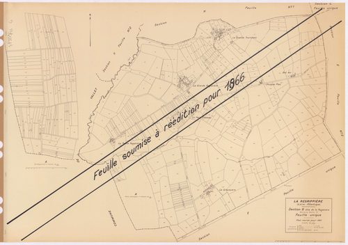 La Regrippière - Section G Ragotière (section de La) ; 1-535