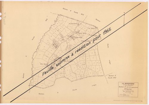 La Regrippière - Section H1 Chabossières (section des) ; 1-294