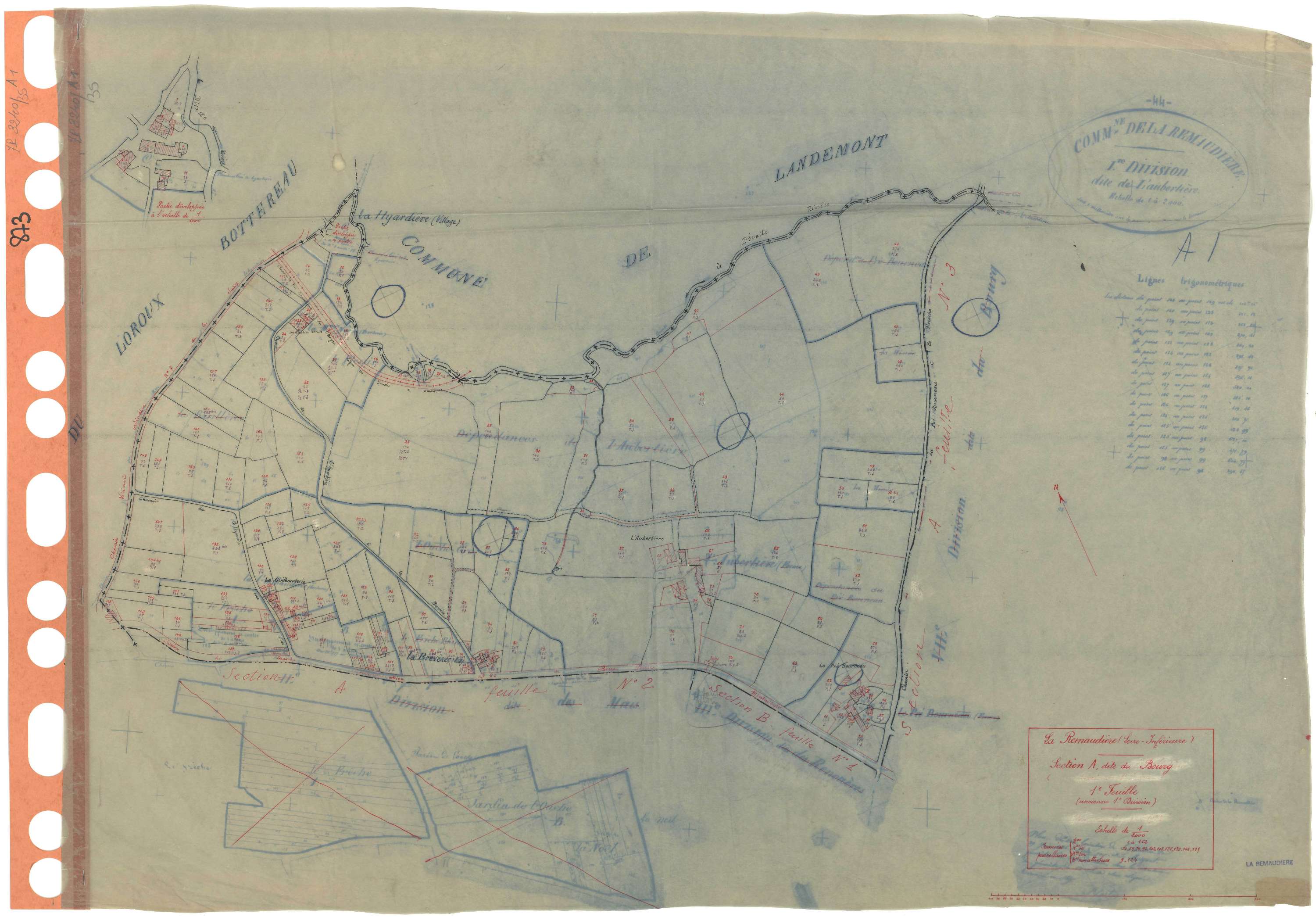 La Remaudière - Section A1 Aubertière (section de l') . 1-162