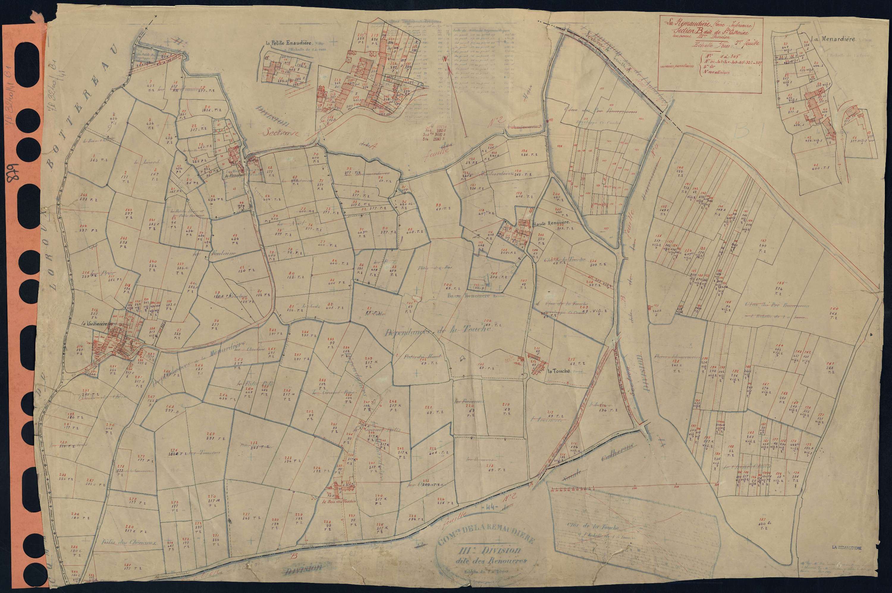 La Remaudière - Section B1 Sainte-Catherine (section de) . 1-345