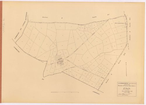 La Remaudière - Section B2 Sainte-Catherine (section de La) ; 346-481