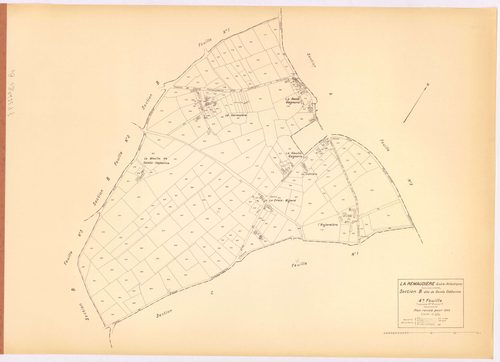 La Remaudière - Section B4 Sainte-Catherine (section de La) ; 653-883