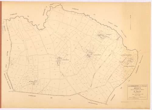 La Remaudière - Section E4 Chapelle aux Moines (section de La) ; 408-737