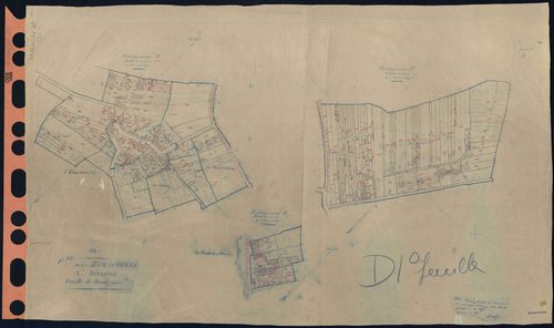 La Remaudière - Section D1 (développement) Ebaudière (section de l') . 1-458 . développement des villages de l'Ebaudière, de La Tuilerie et de diverses parcelles