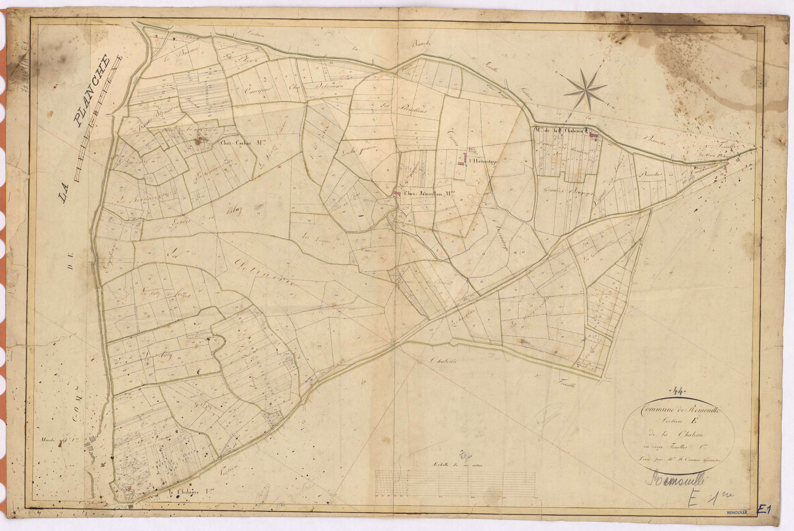 Remouillé - Section E1 Chalénie (section de La)
