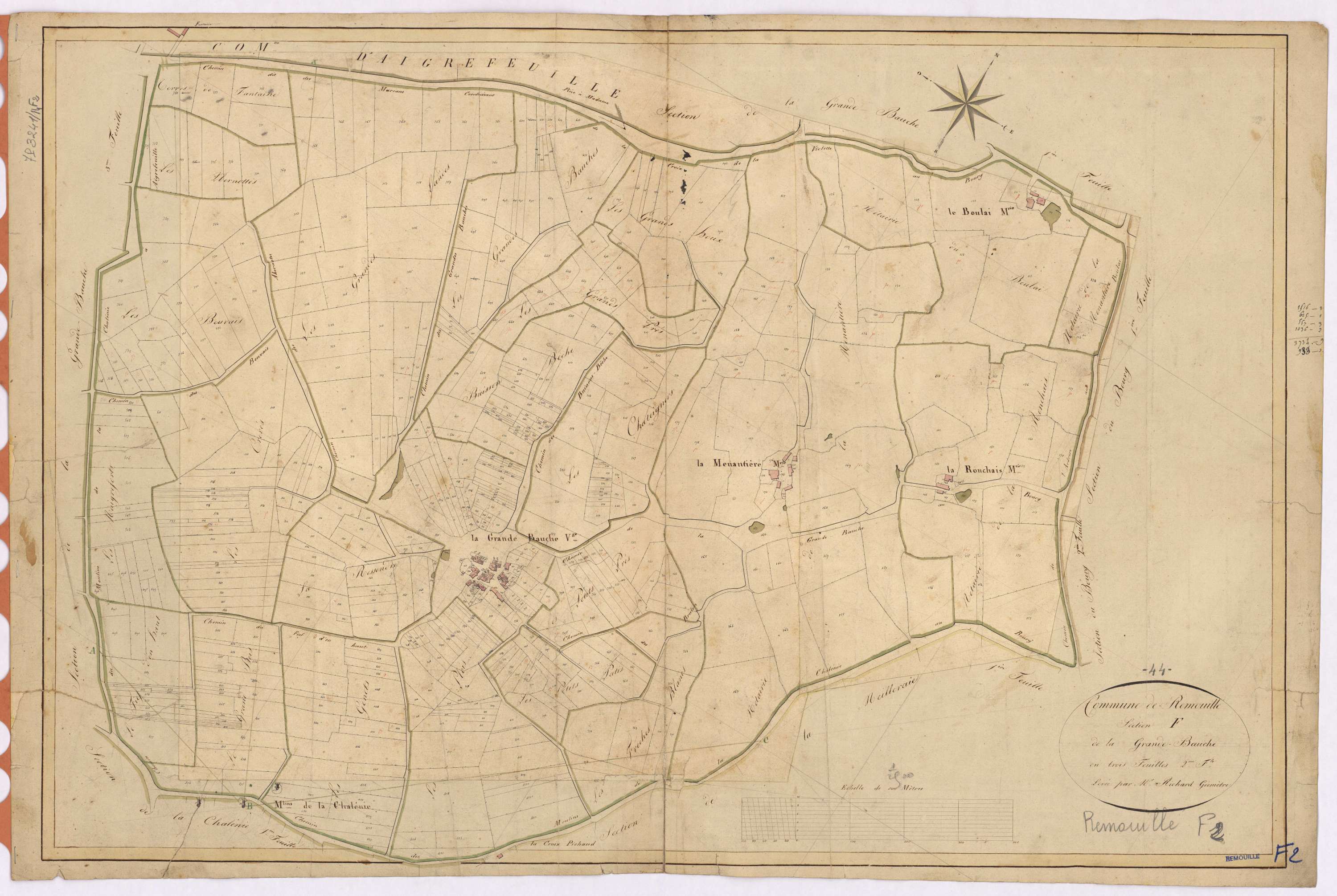 Remouillé - Section F2 Grande Bauche (section de La)