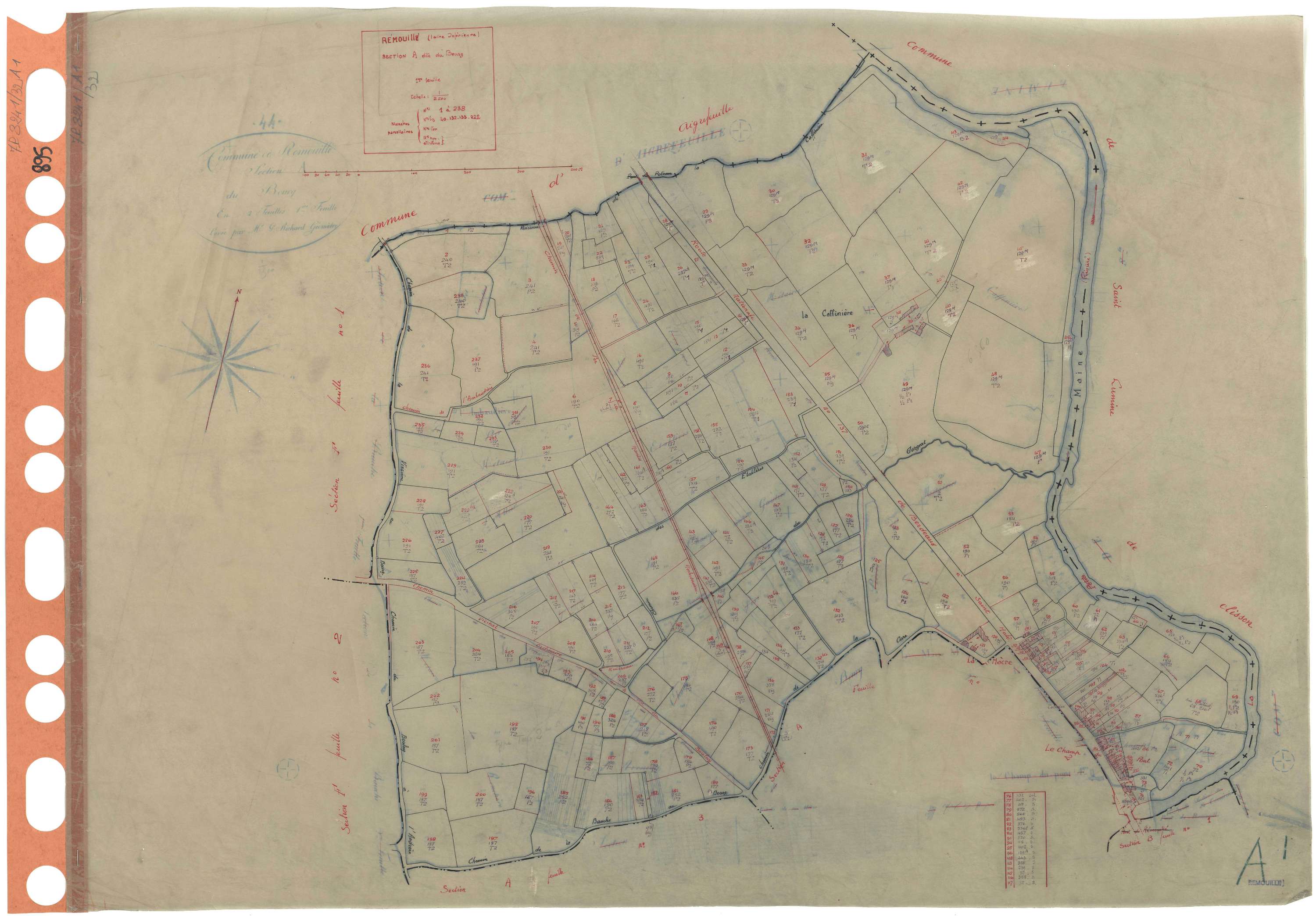 Remouillé - Section A1 Bourg (section du) . 1-238