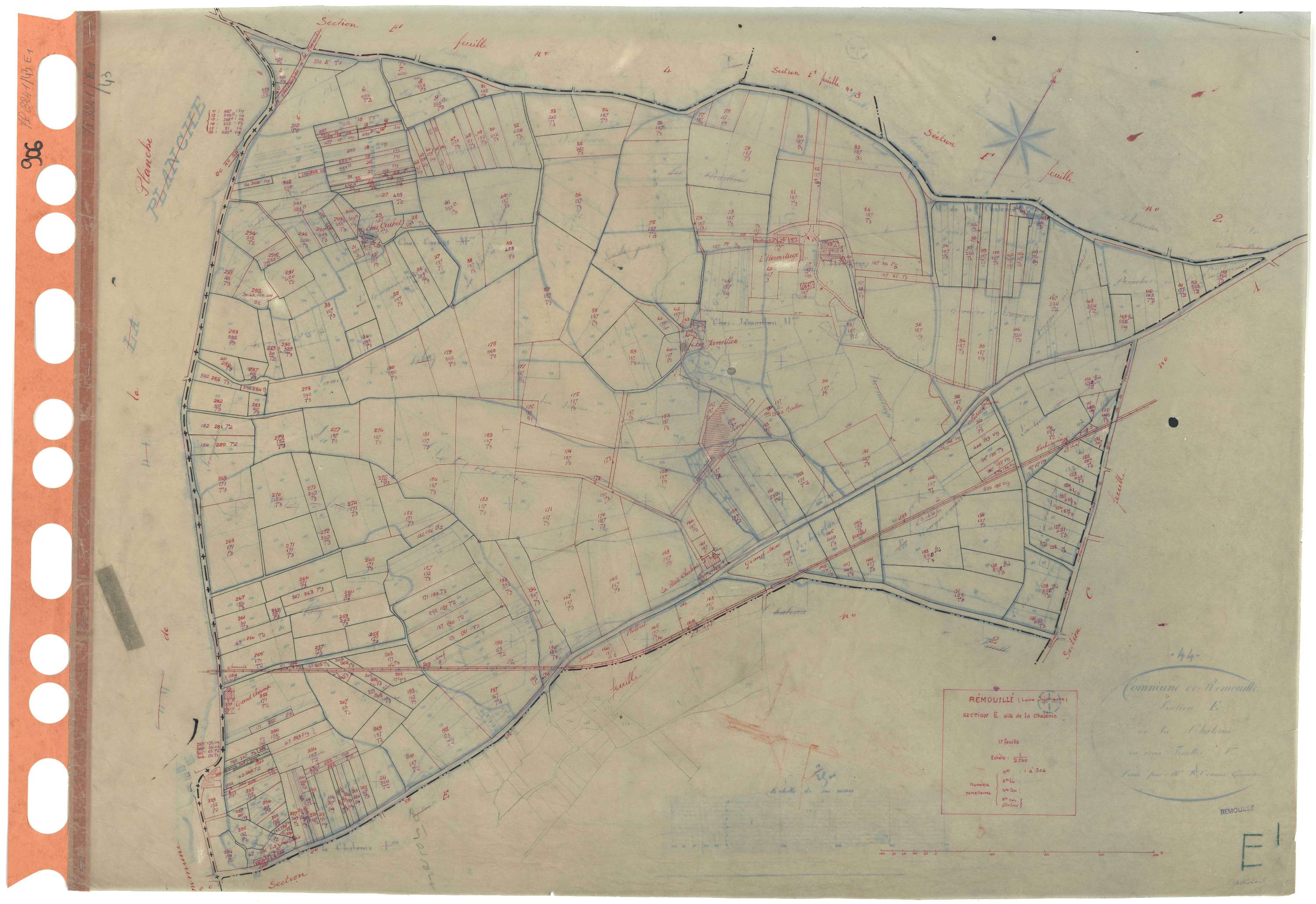 Remouillé - Section E1 Chalénie (section de La) . 1-304
