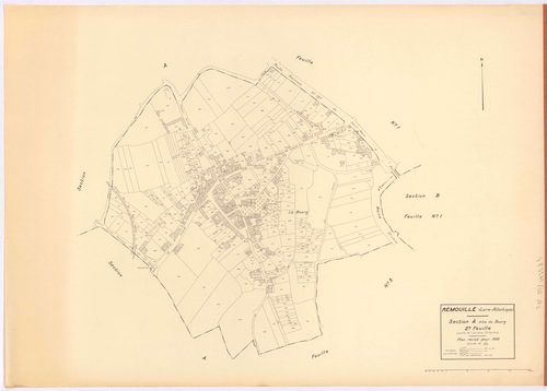 Remouillé - Section A2 Bourg (section du) ; 239-674