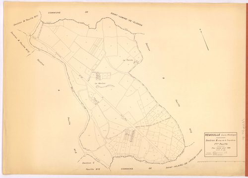 Remouillé - Section B1 Tinardière (section de La) ; 1-181