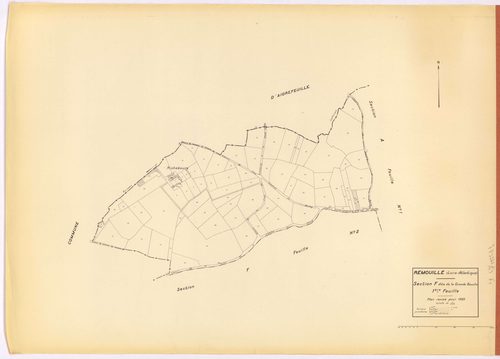 Remouillé - Section F1 Grande Bauche (section de La) ; 1-81