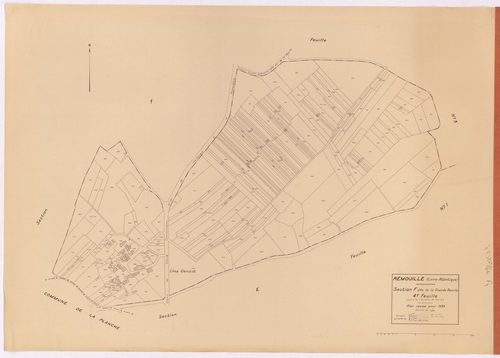 Remouillé - Section F4 Grande Bauche (section de La) ; 854-1117