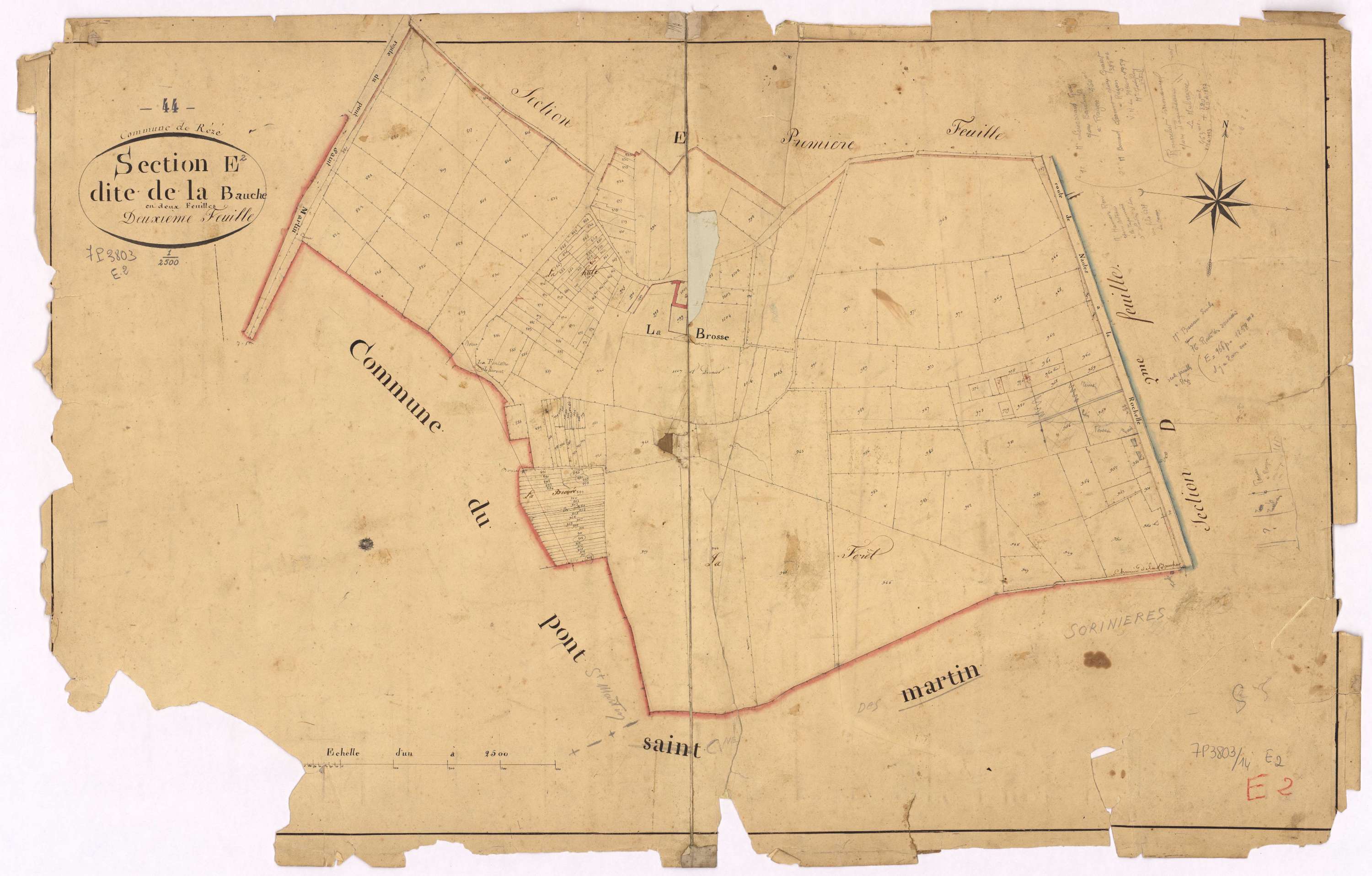 Rezé - Section E2 Bauche (section de La)