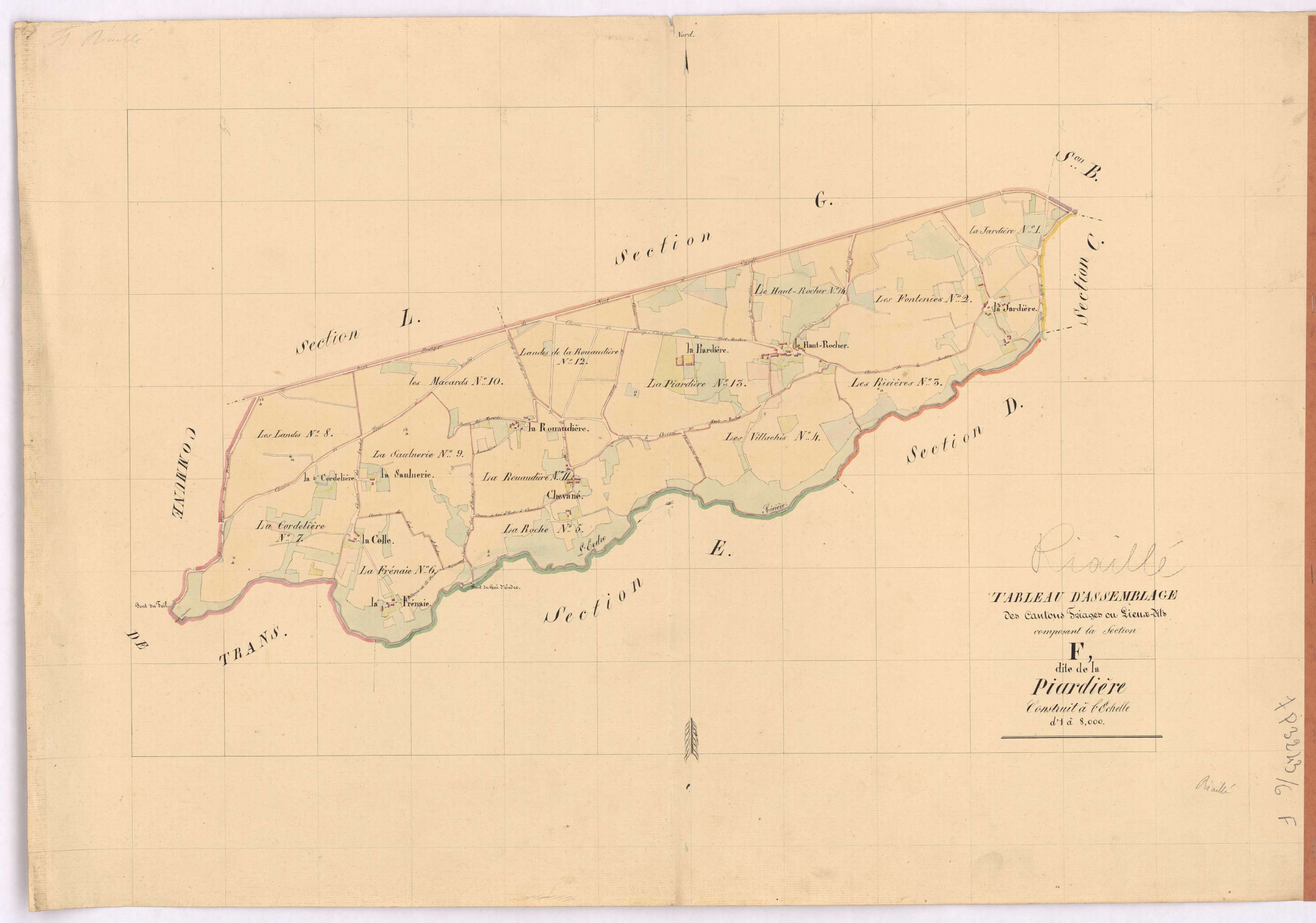 Riaillé - Section F Piardière (section de La)