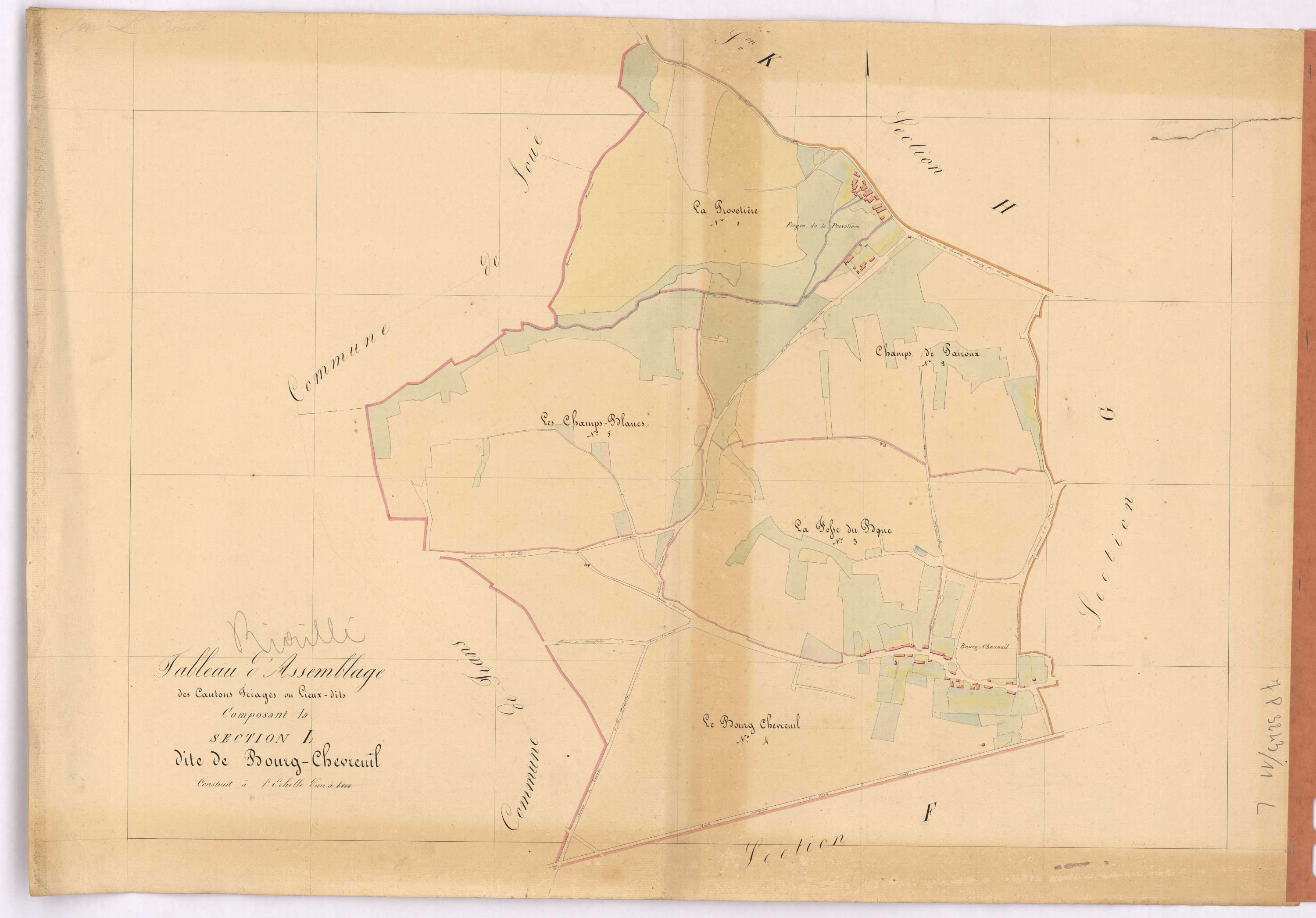 Riaillé - Section L Bourg-Chevreuil (section de)