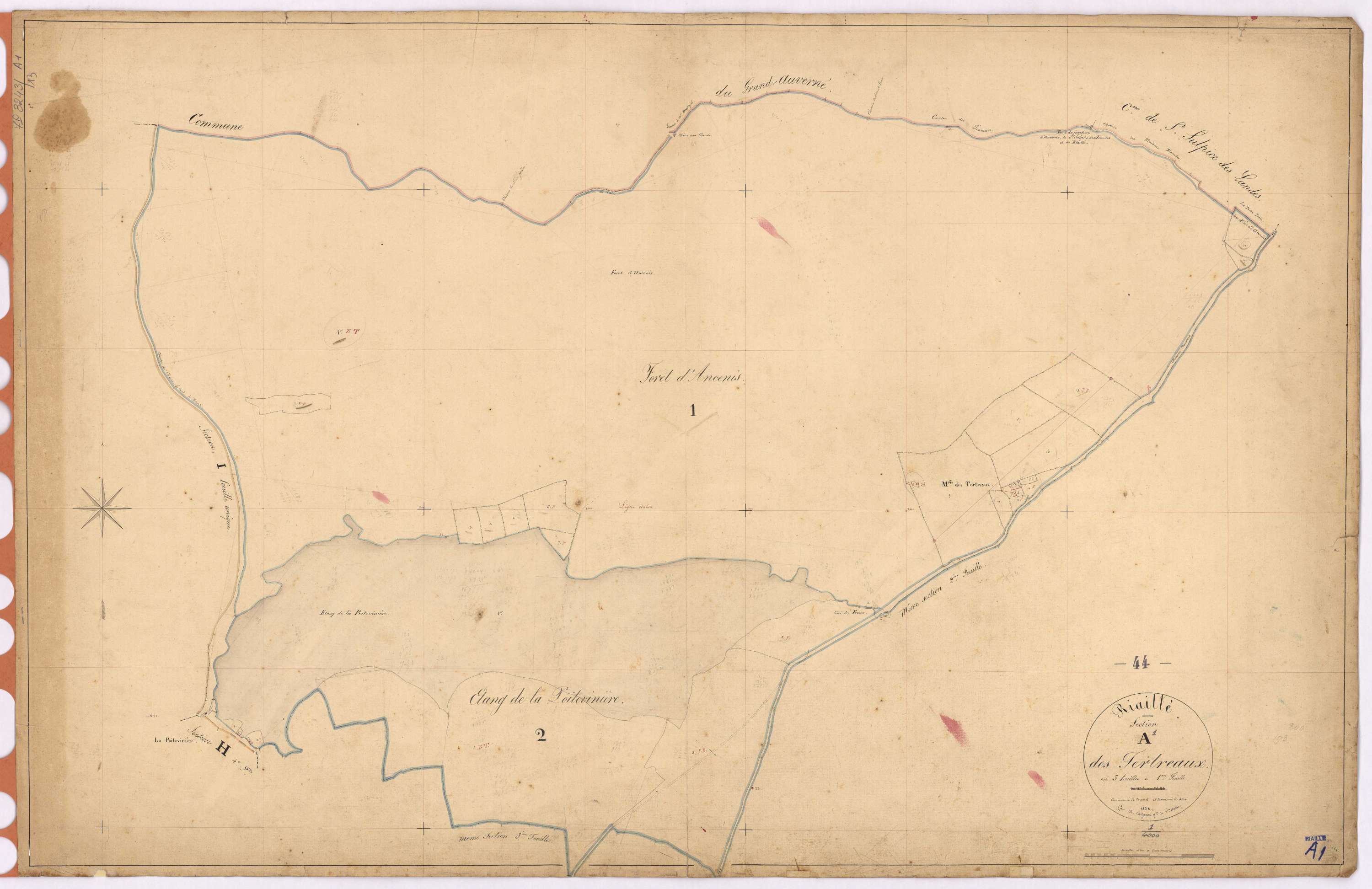 Riaillé - Section A1 Tertreaux (section des)