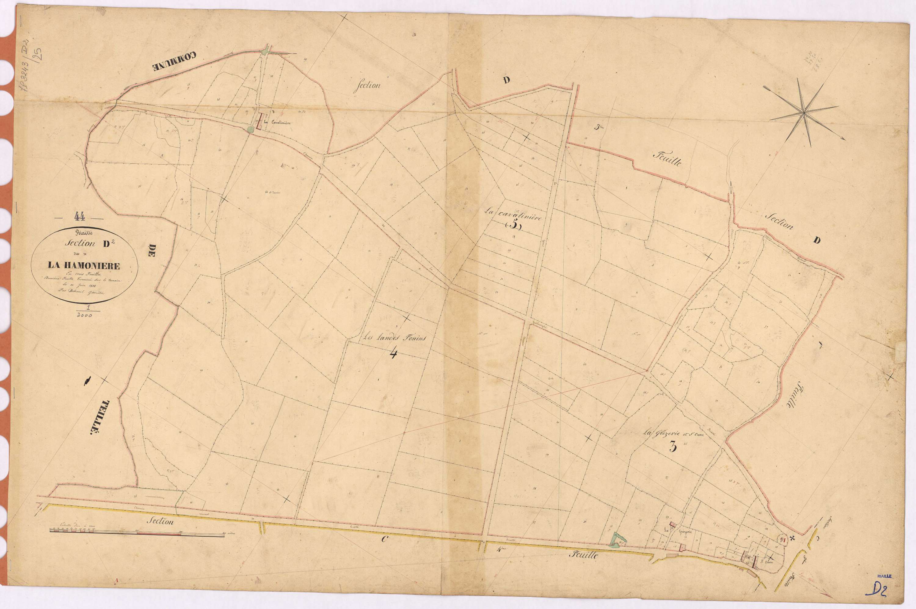 Riaillé - Section D2 Hamonière (section de La)