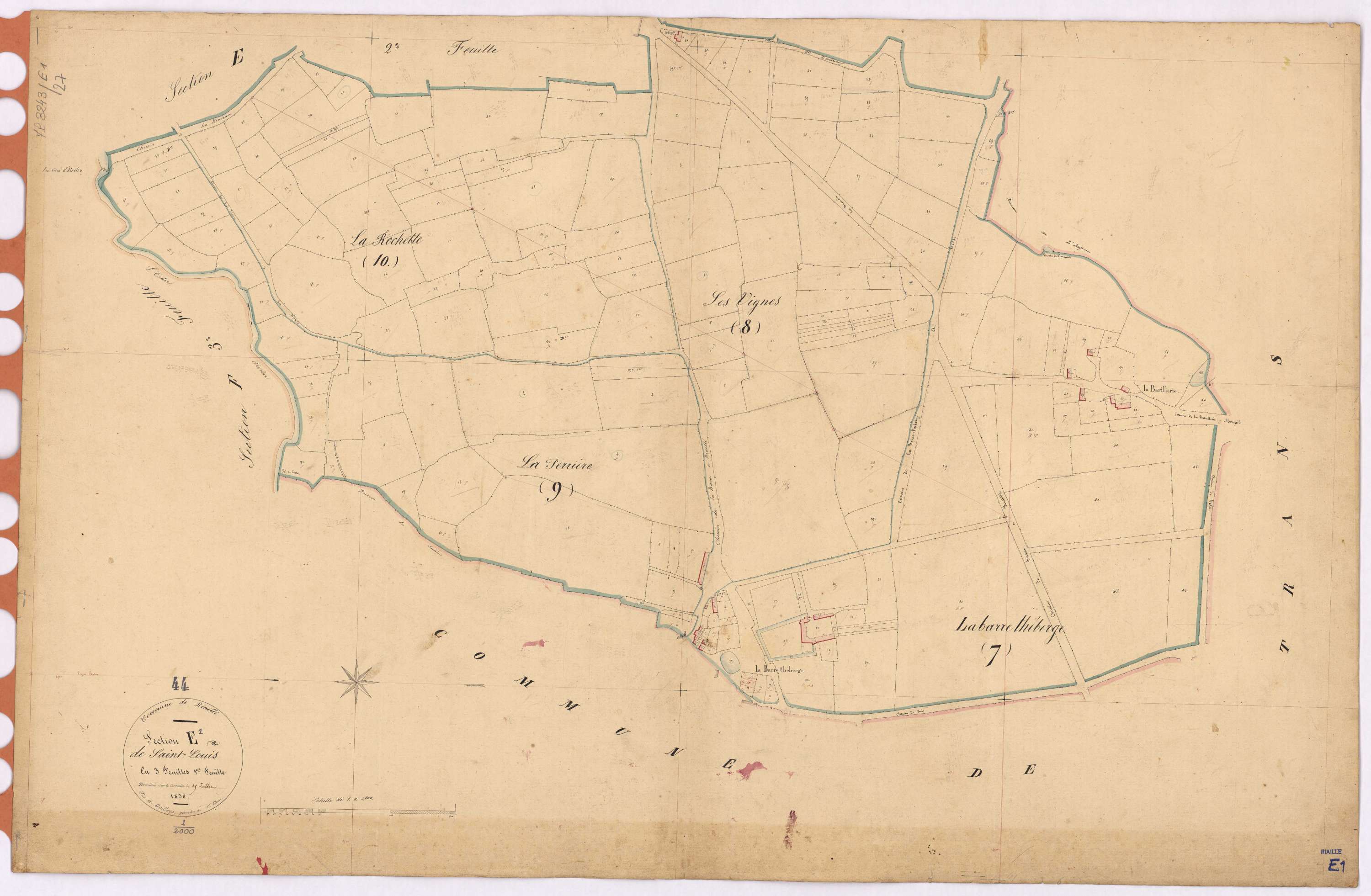 Riaillé - Section E1 Saint-Louis (section de)
