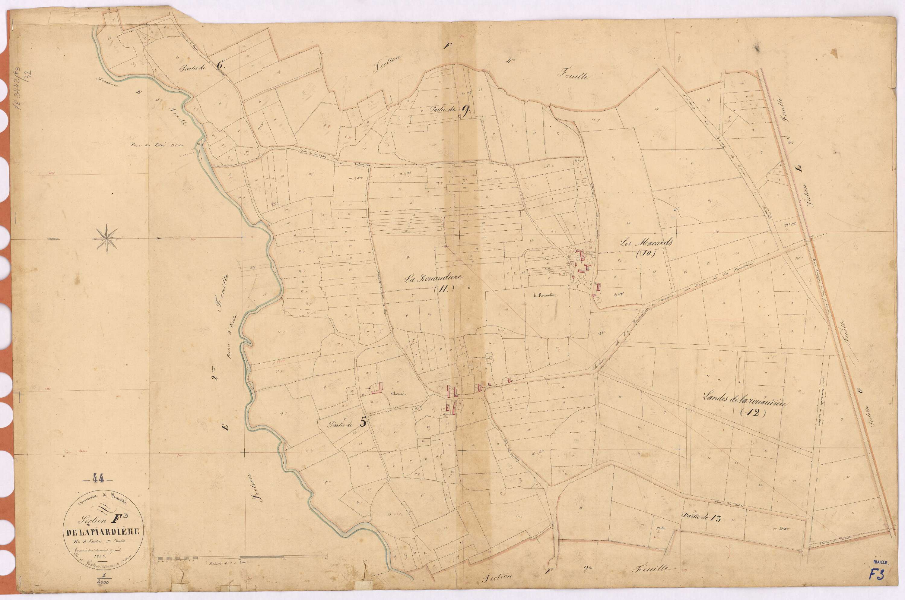 Riaillé - Section F3 Piardière (section de La)