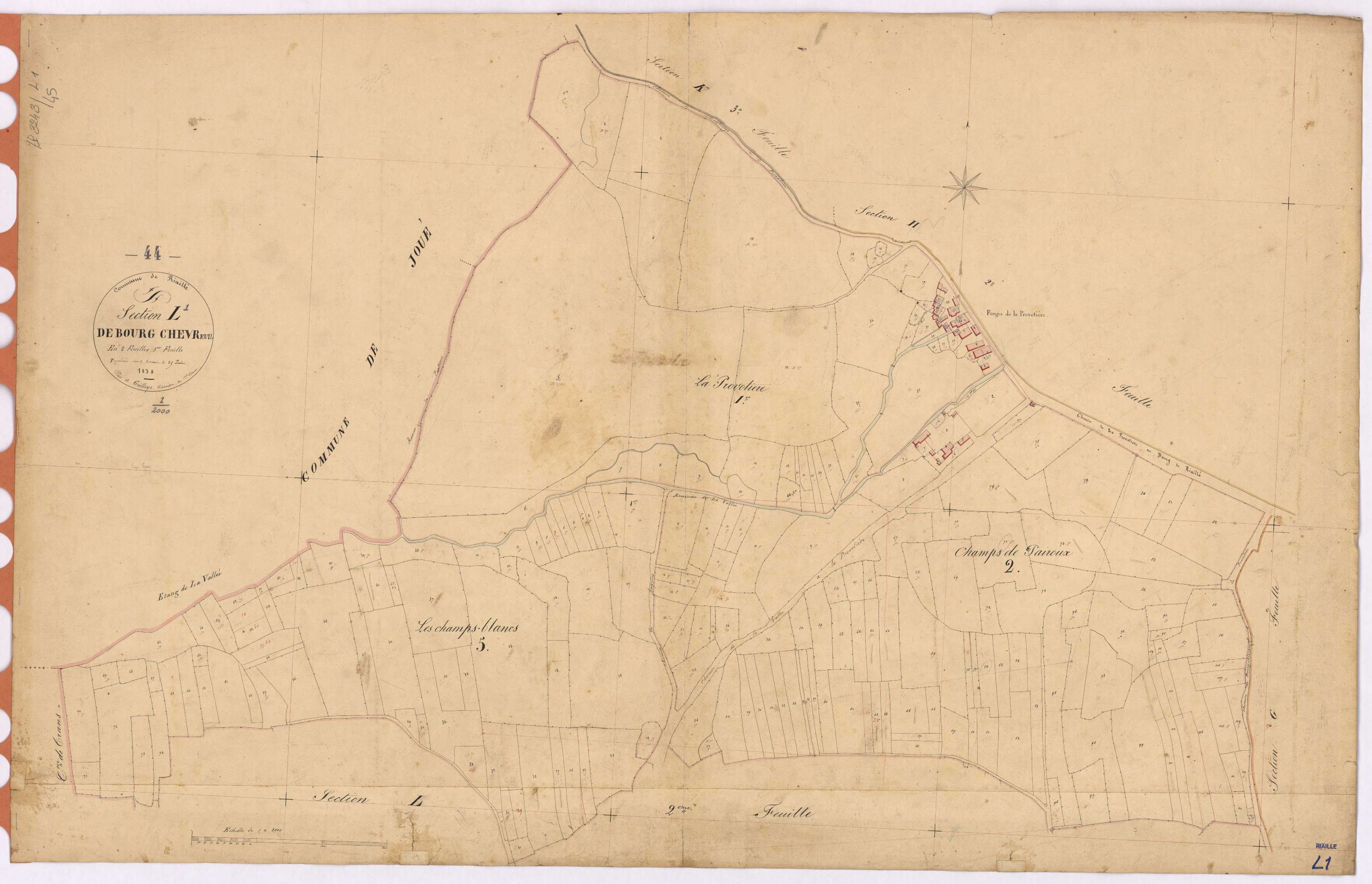 Riaillé - Section L1 Bourg-Chevreuil (section du)