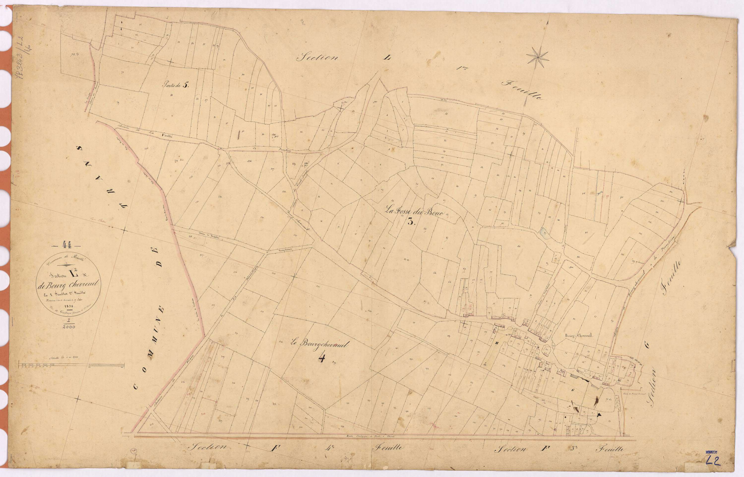 Riaillé - Section L2 Bourg-Chevreuil (section du)