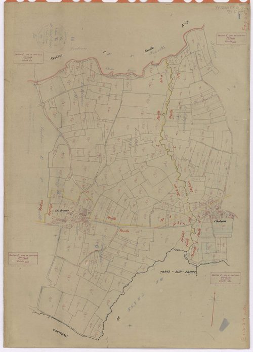 Riaillé - Section E1 E2 E3 E4 Saint-Louis (section de) ; 1-791