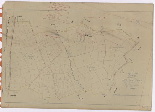 Riaillé - Section H3 Minaudière (section de La) ; 451-583