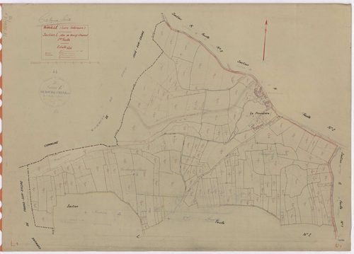 Riaillé - Section L1 Bourg-Chevreuil (section du) ; 1-167