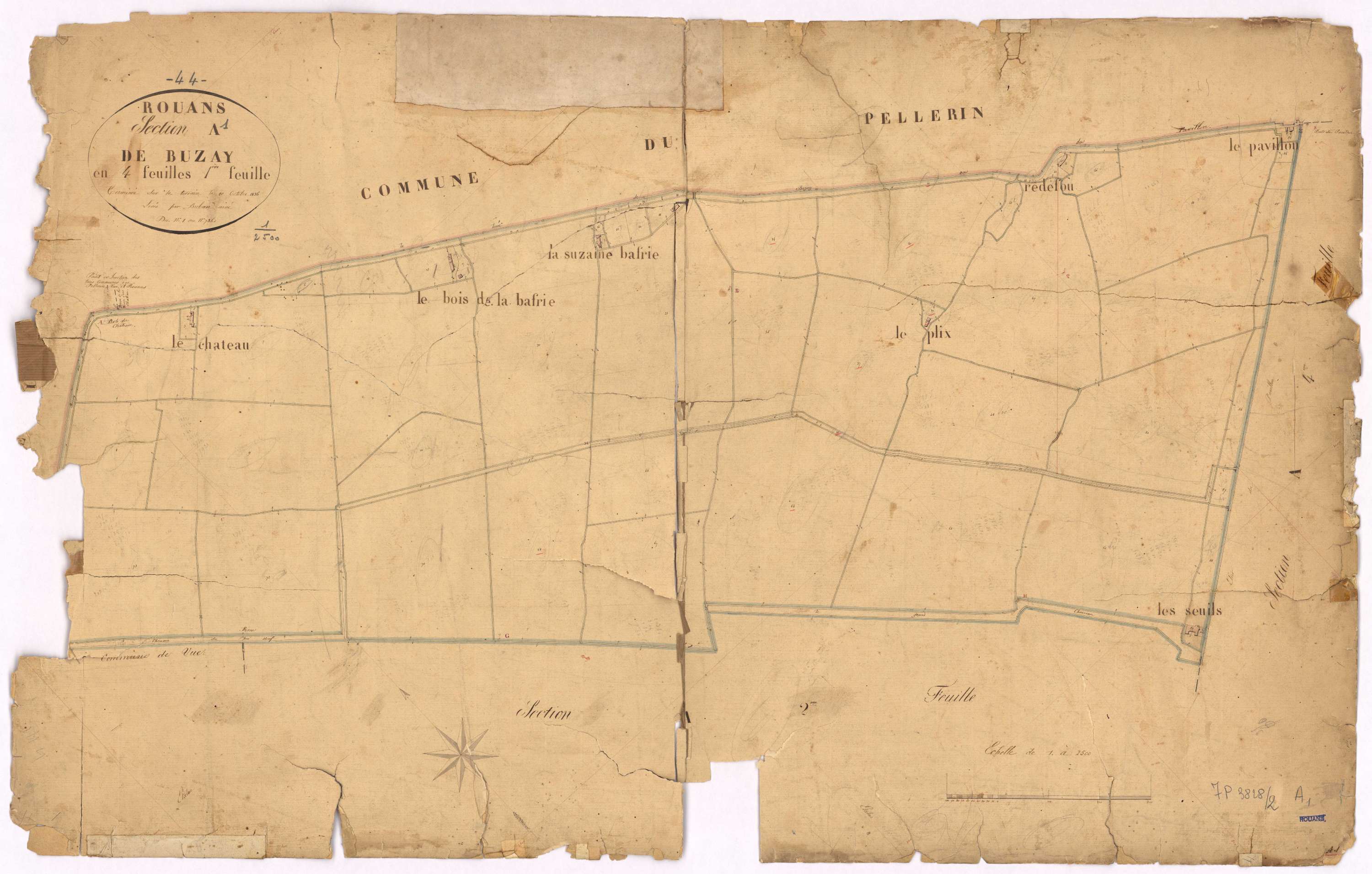 Rouans - Section A1 Buzay (section de) ; 1-73bis