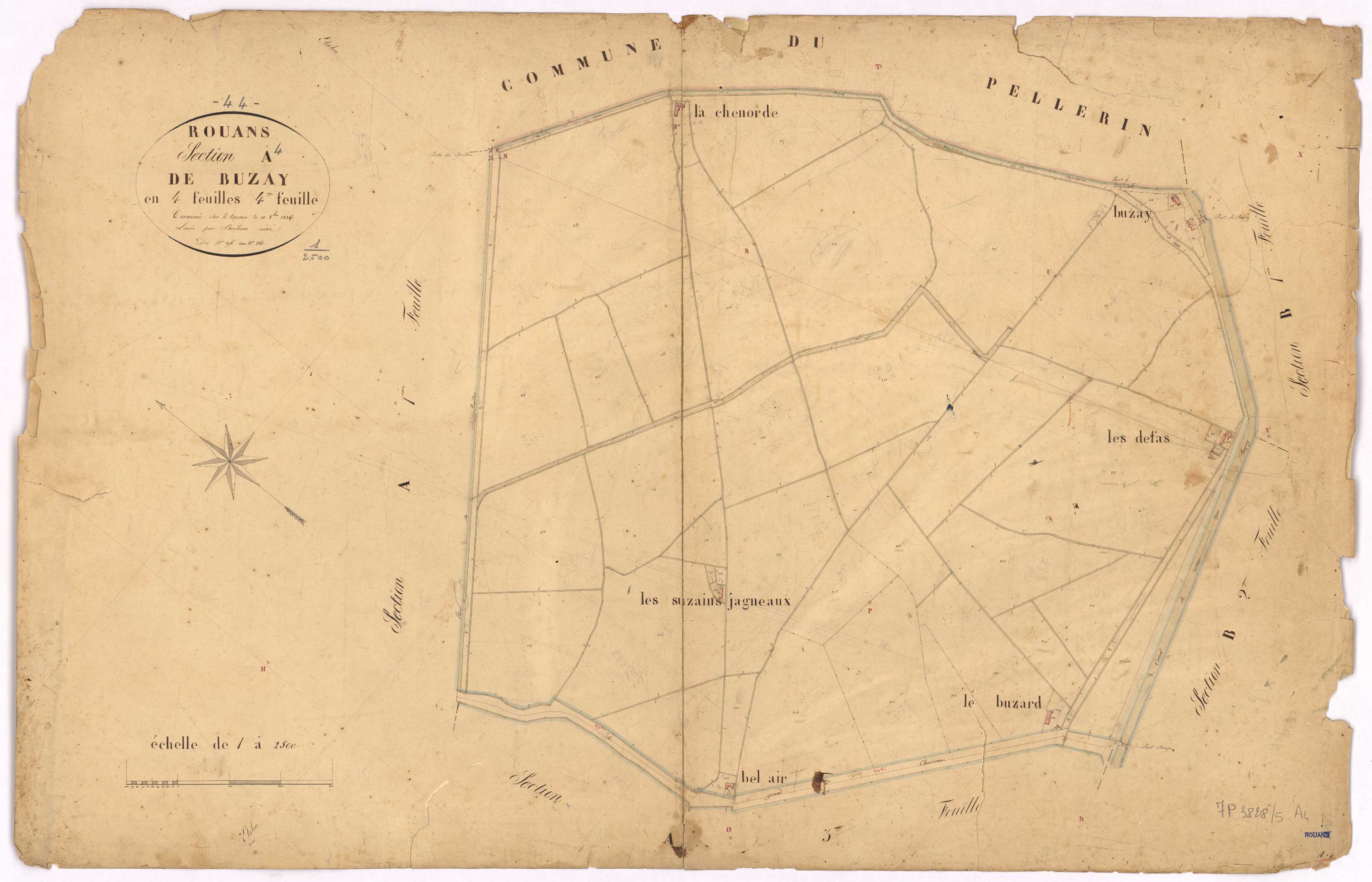 Rouans - Section A4 Buzay (section de) ; 196-261