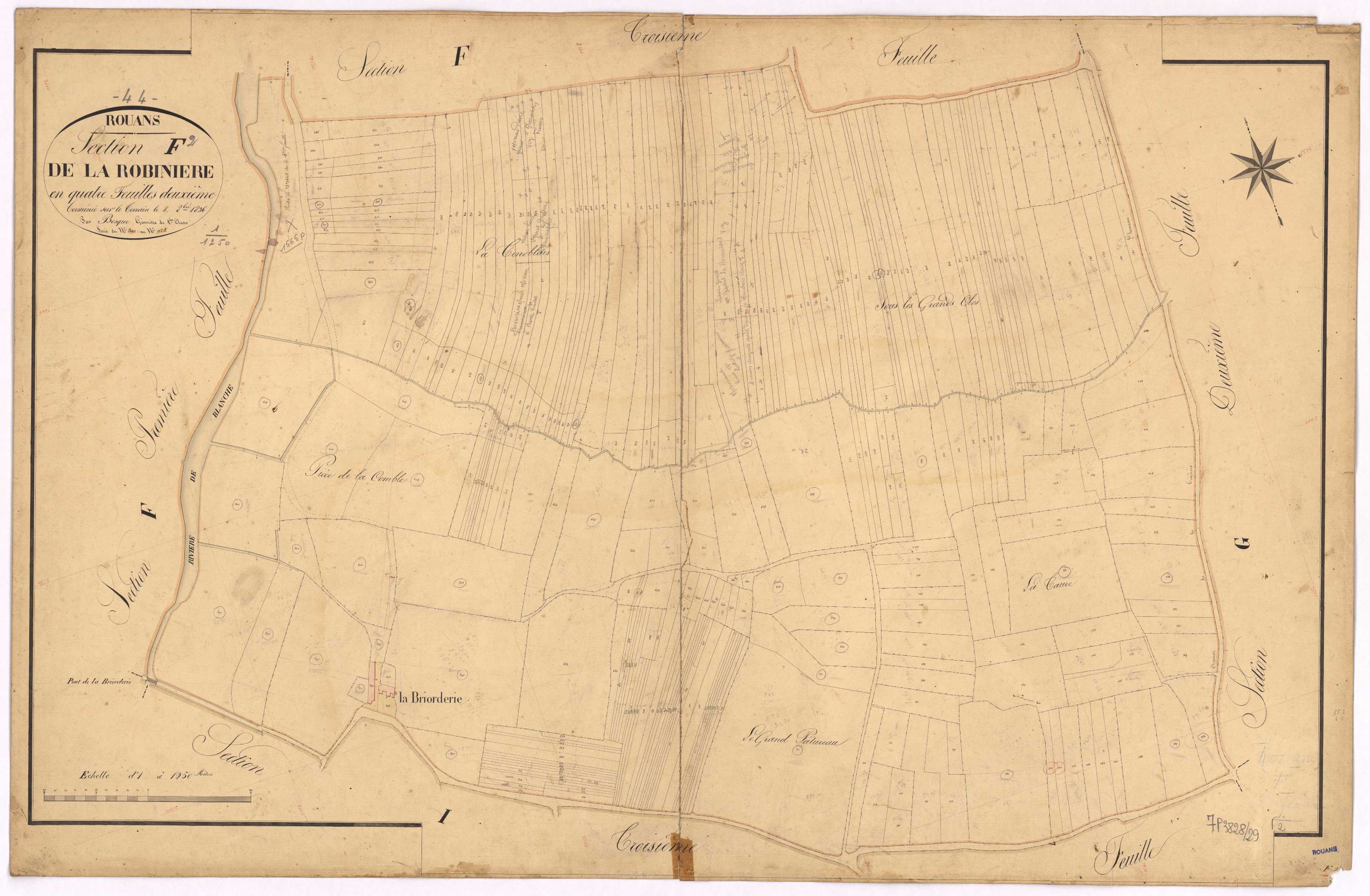 Rouans - Section F2 Robinière (section de La) ; 590-925