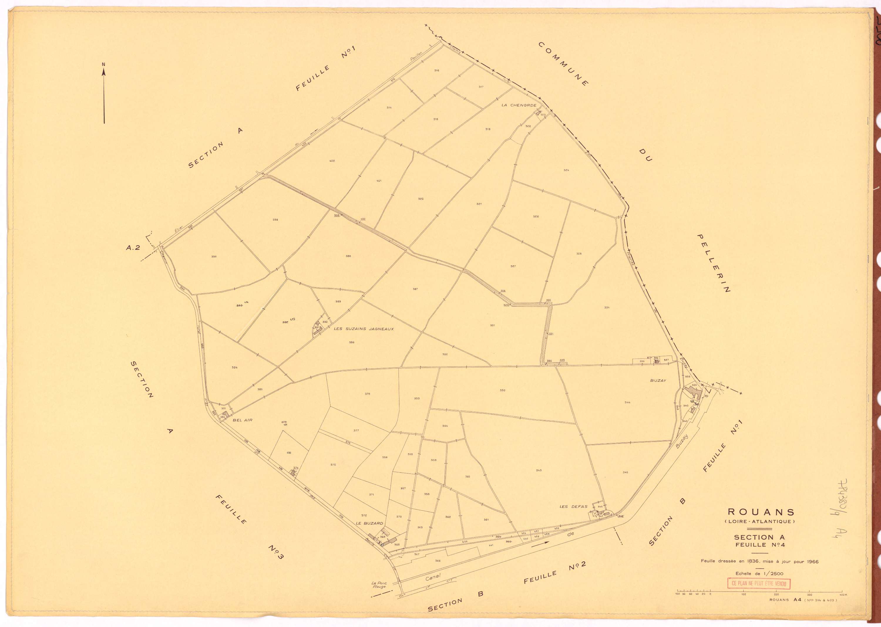 Rouans - Section A4 314-403