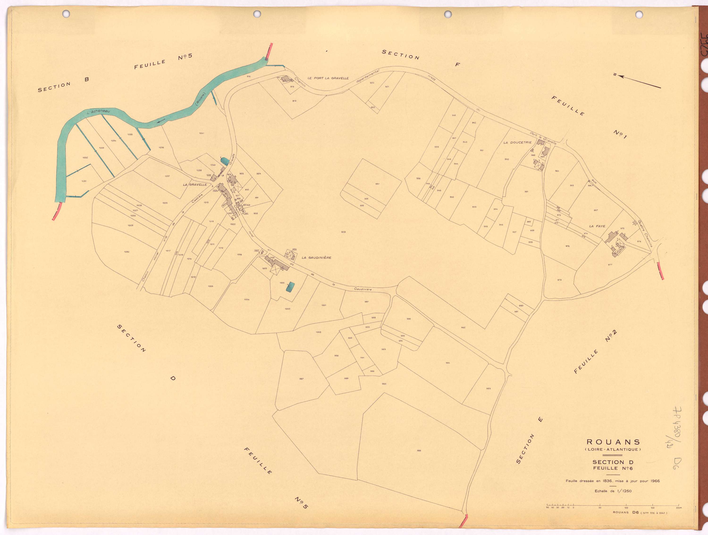 Rouans - Section D6 916-1041