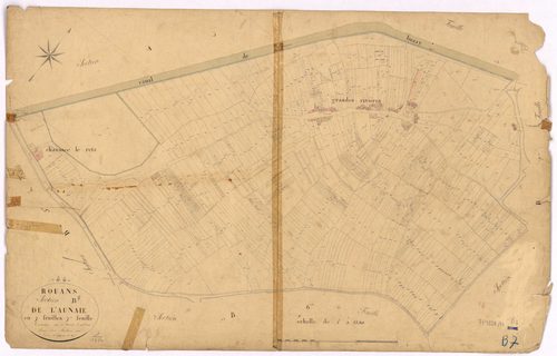 Rouans - Section B7 Aunaie (section de l') ; 2096-2696
