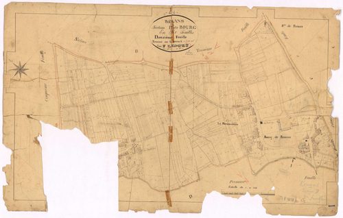 Rouans - Section D2 Bourg (section du) ; 356-973